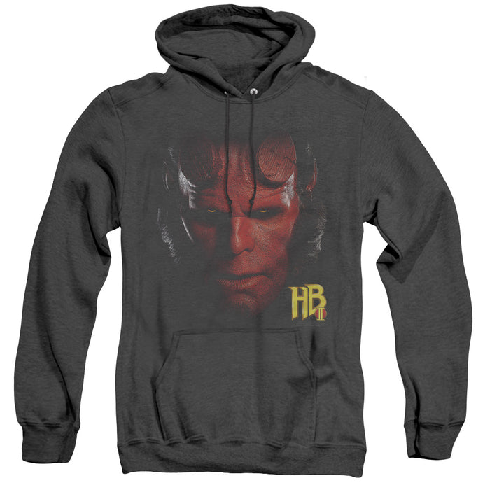 Hellboy II Hellboy Head Heather Mens Hoodie Black