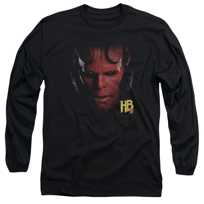 Hellboy II Hellboy Head Mens Long Sleeve Shirt Black