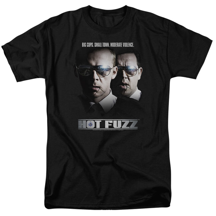 Hot Fuzz Big Cops Mens T Shirt Black