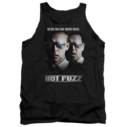 Hot Fuzz Big Cops Mens Tank Top Shirt Black