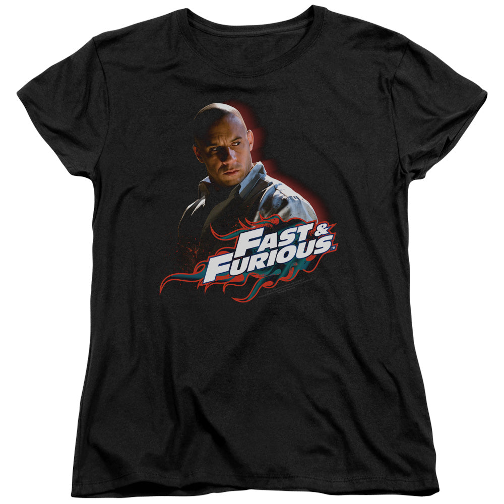 Fast And The Furious Toretto Womens T Shirt Black