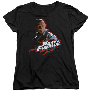 Fast And The Furious Toretto Womens T Shirt Black