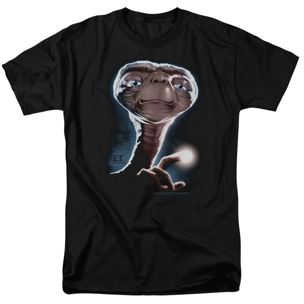 ET the Extra Terrestrial Portrait Mens T Shirt Black