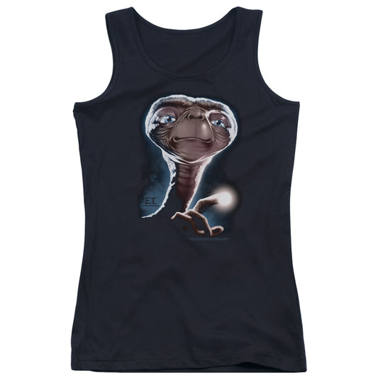 ET the Extra Terrestrial Portrait Womens Tank Top Shirt Black