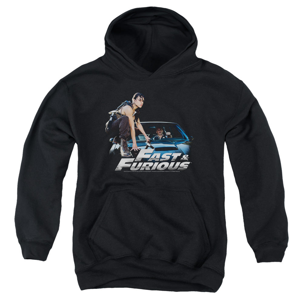 Fast And The Furious Car Ride Kids Youth Hoodie Black