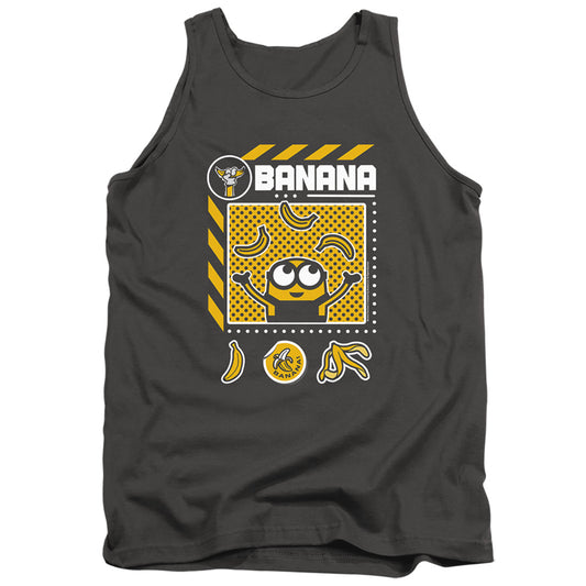 Minions Banana Icons Mens Tank Top Shirt Charcoal