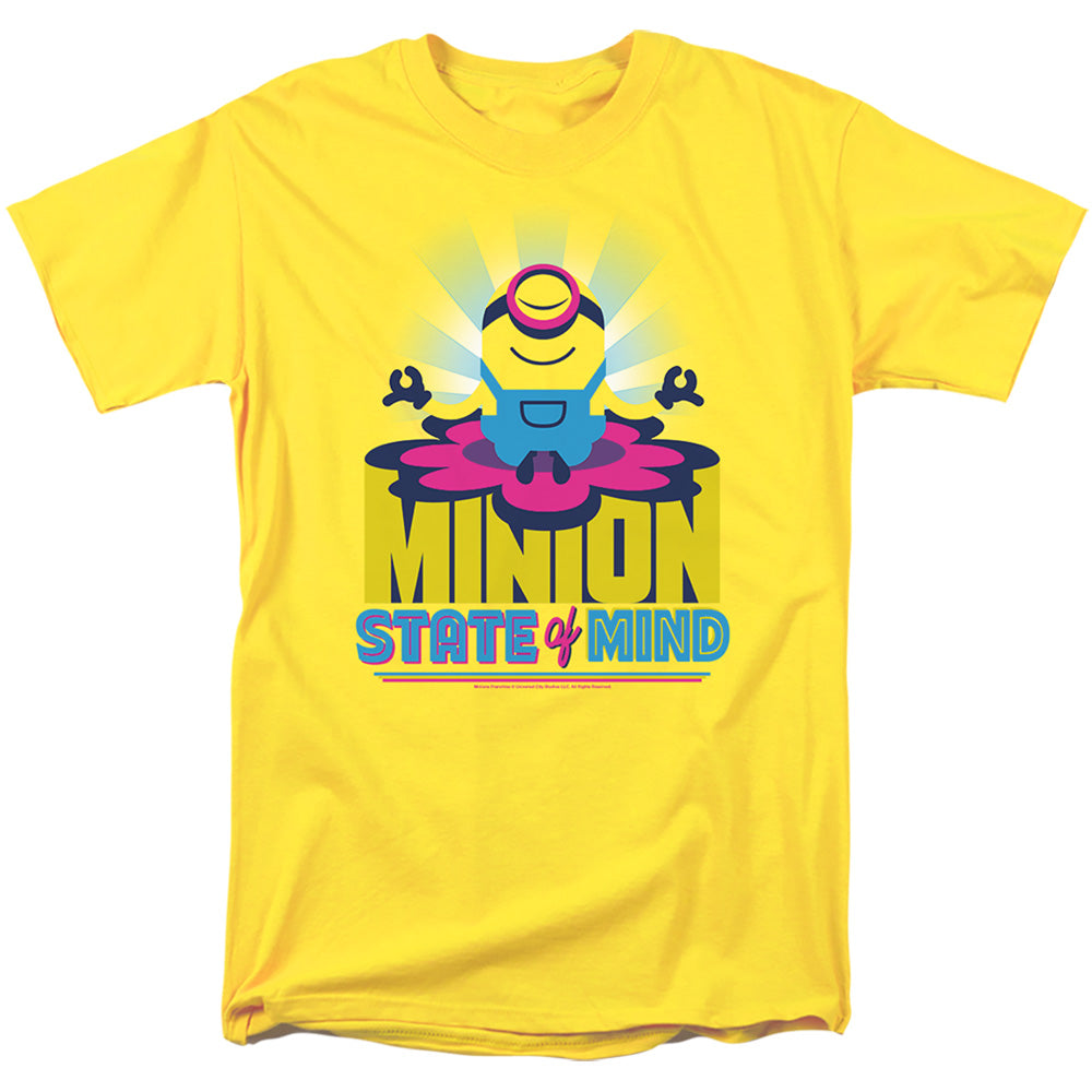 Minions Minion State Of Mind Mens T Shirt Yellow