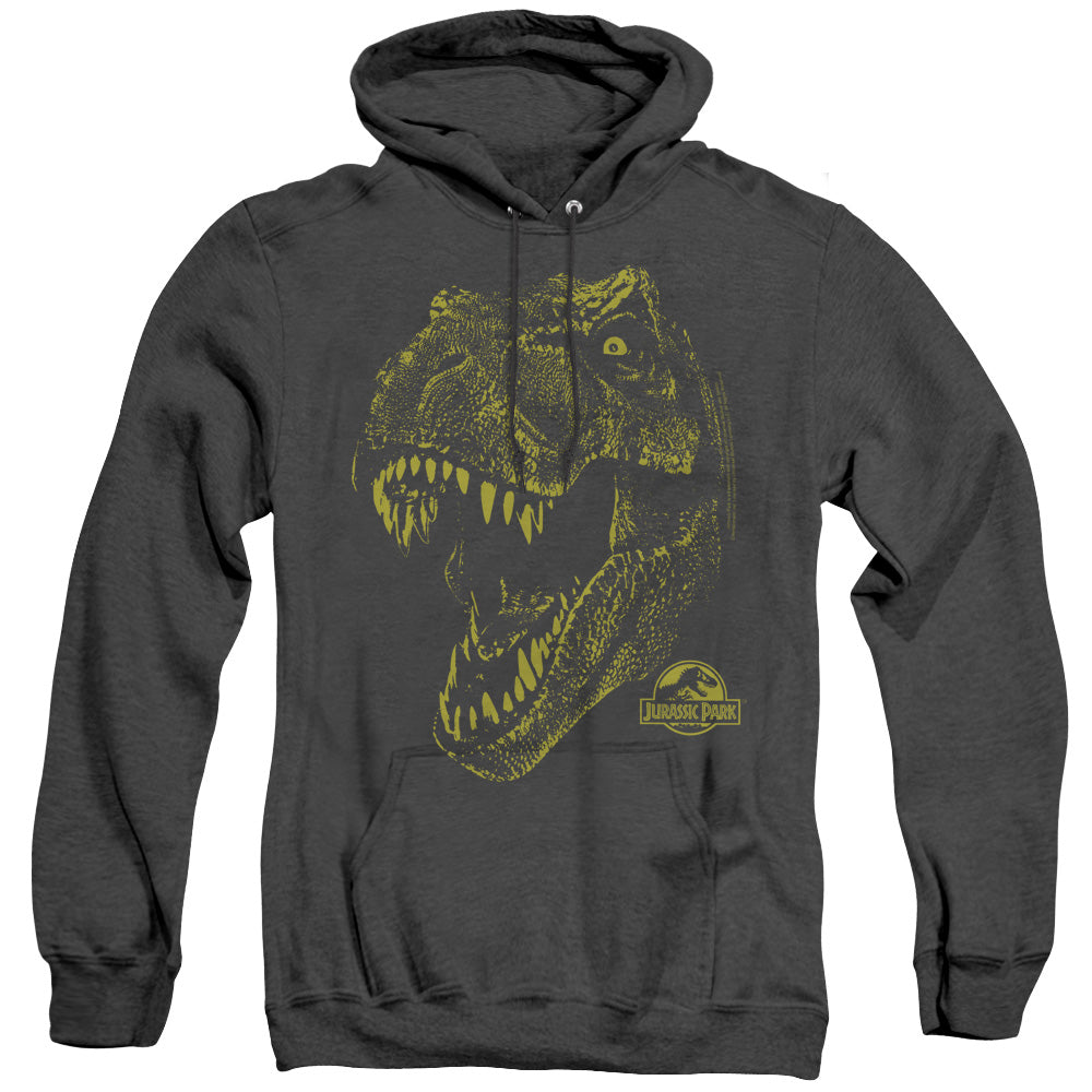 Jurassic Park Rex Mount Heather Mens Hoodie Black