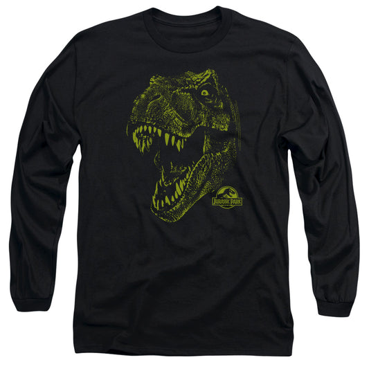 Jurassic Park Rex Mount Mens Long Sleeve Shirt Black