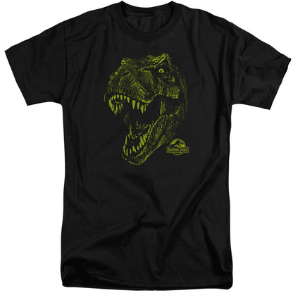 Jurassic Park Rex Mount Mens Tall T Shirt Black