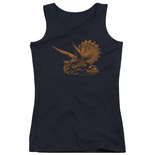 Jurassic Park Tri Mount Womens Tank Top Shirt Black