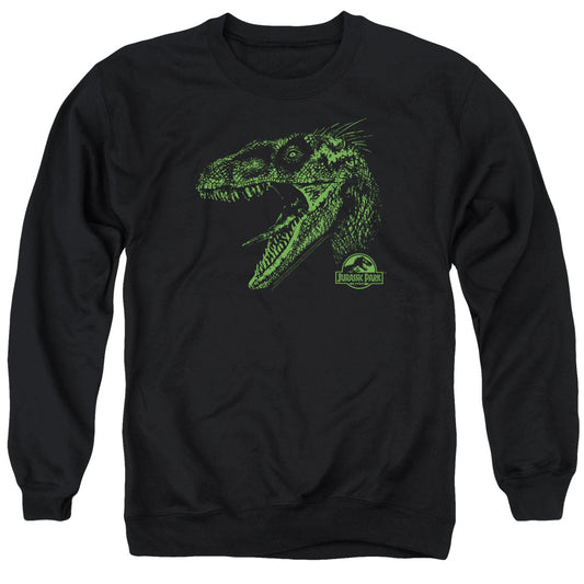 Jurassic Park Raptor Mount Mens Crewneck Sweatshirt Black