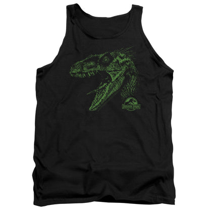 Jurassic Park Raptor Mount Mens Tank Top Shirt Black