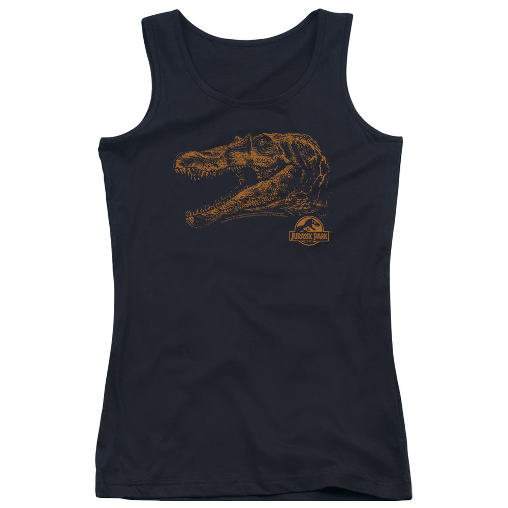 Jurassic Park Spino Mount Womens Tank Top Shirt Black