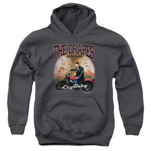 Cry Baby Drapes Kids Youth Hoodie Charcoal