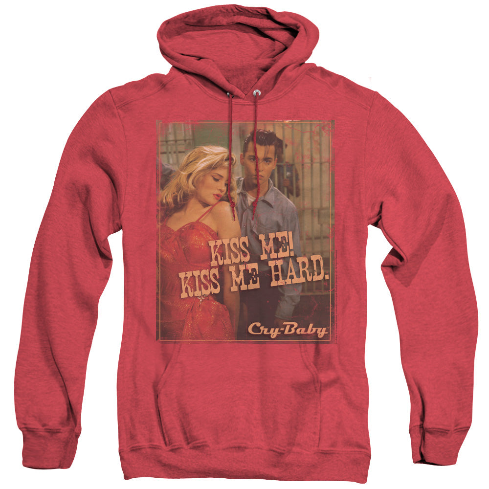 Cry Baby Kiss Me Heather Mens Hoodie Red