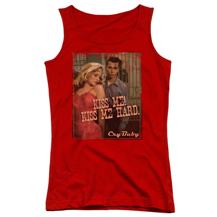 Cry Baby Kiss Me Womens Tank Top Shirt Red