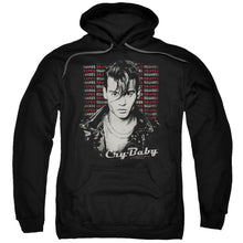 Load image into Gallery viewer, Cry Baby Drapes and Squares Mens Hoodie Black