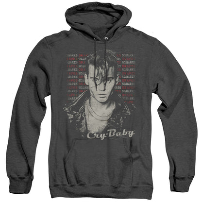 Cry Baby Drapes And Squares Mens Heather Hoodie Black Officially Licensed