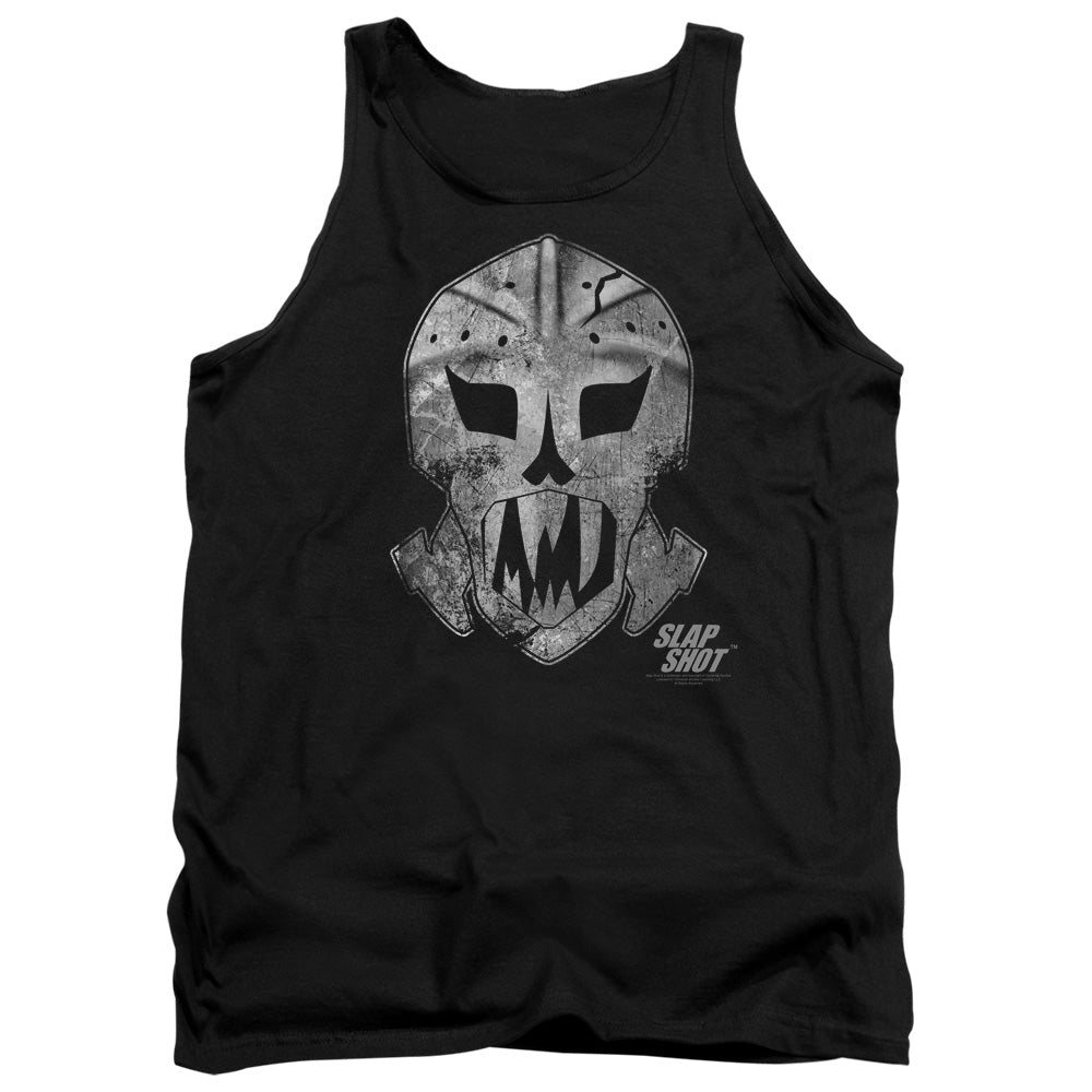 Slap Shot Goalie Mask Mens Tank Top Shirt Black