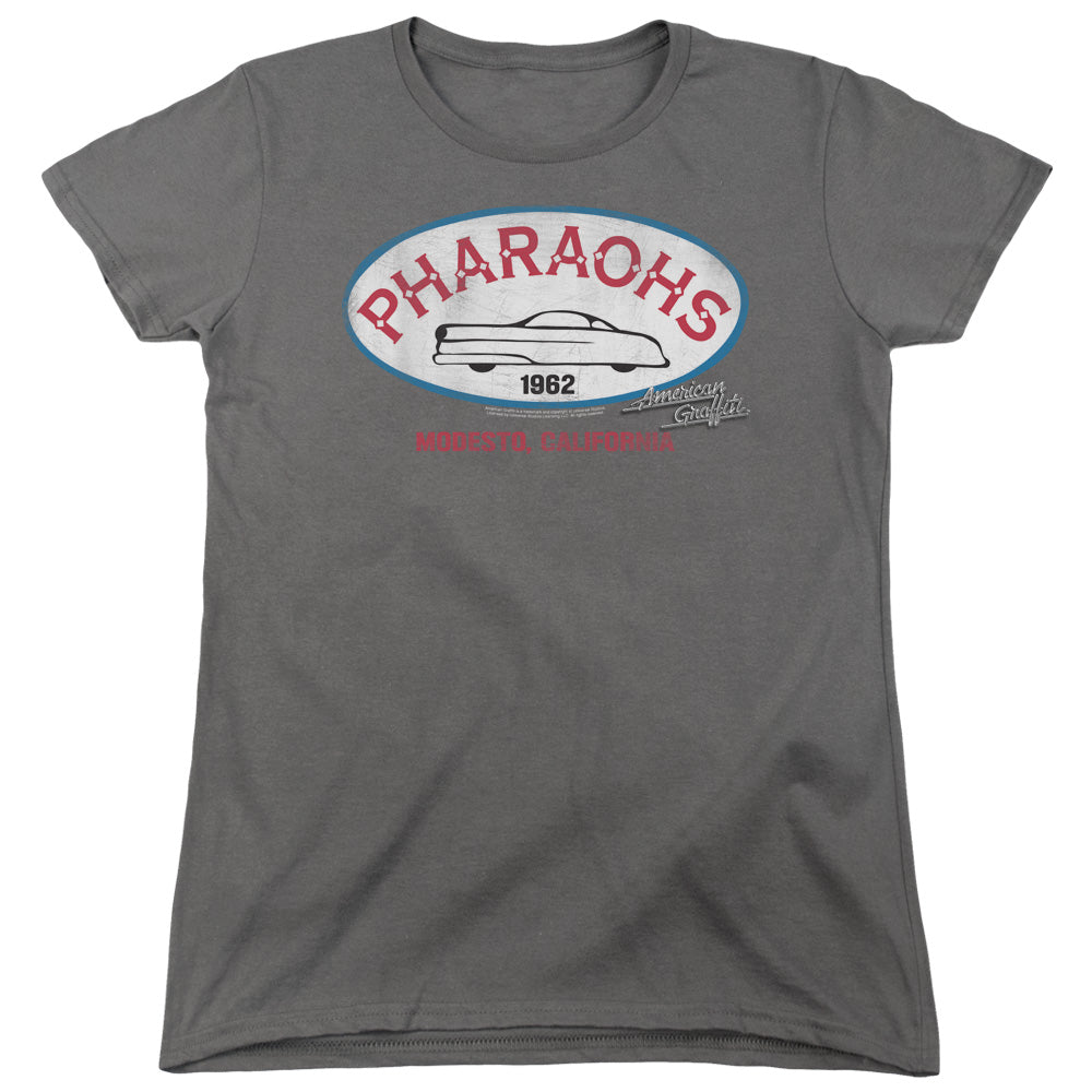 American Graffiti Pharaohs Womens T Shirt Charcoal