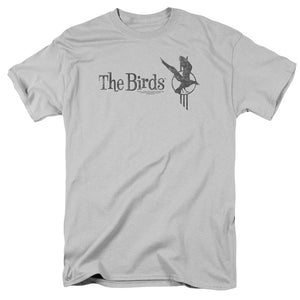 The Birds Distressed Mens T Shirt Silver