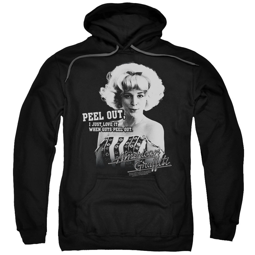 American Graffiti Peel Out Mens Hoodie Black