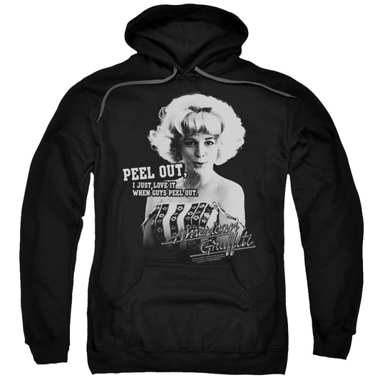 American Graffiti Peel Out Mens Hoodie Black