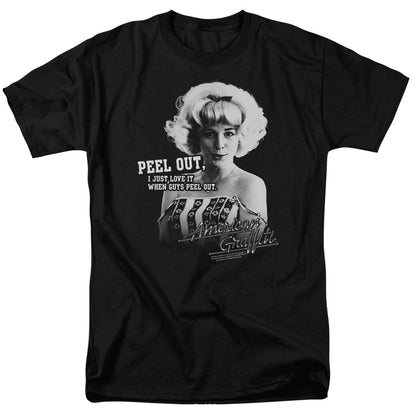 American Graffiti Peel Out Mens T Shirt Black