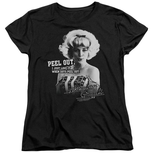 American Graffiti Peel Out Womens T Shirt Black