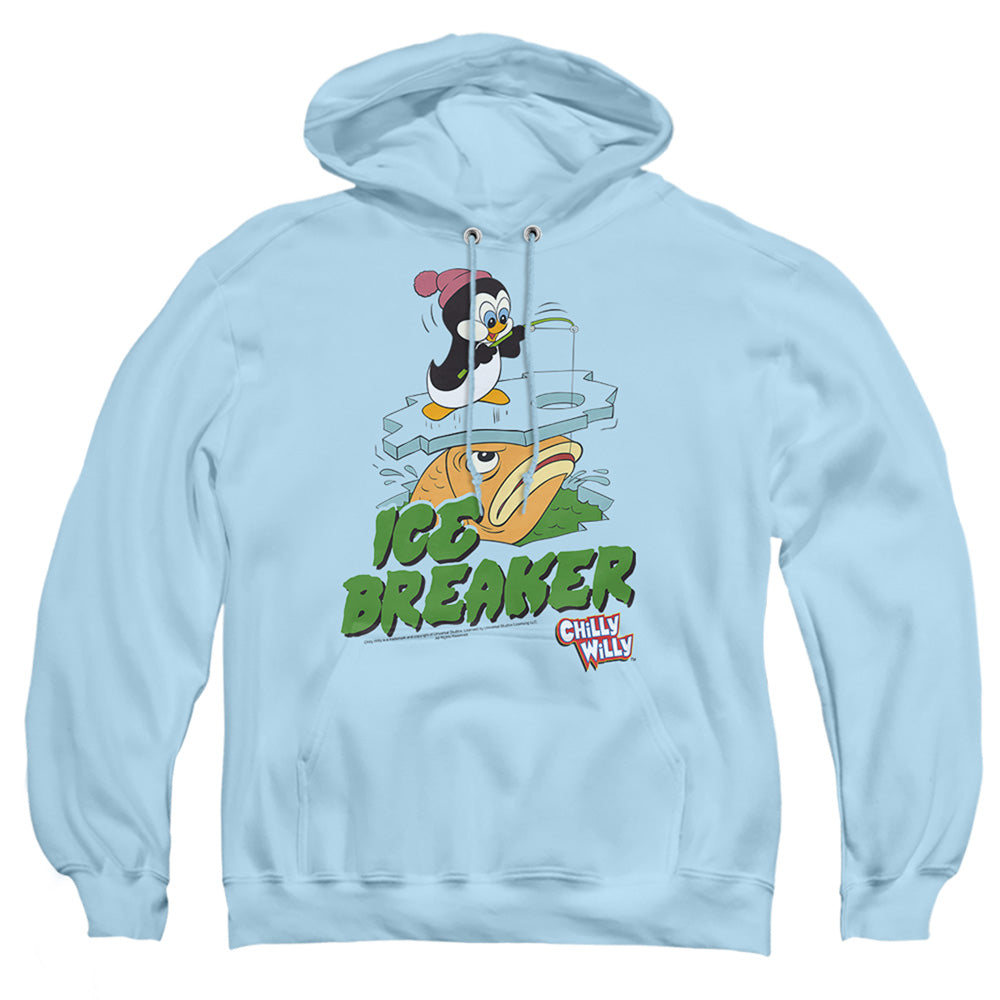 Chilly Willy Ice Breaker Mens Hoodie Light Blue Light Blue