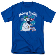 Load image into Gallery viewer, Chilly Willy Making Friends Mens T Shirt Royal Blue