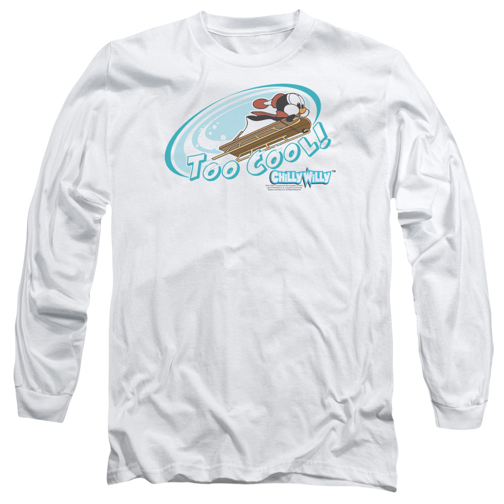 Chilly Willy Too Cool Mens Long Sleeve Shirt White
