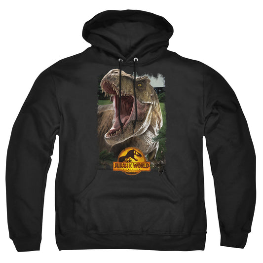 Jurassic World Rex Beauty Shot Mens Hoodie Black