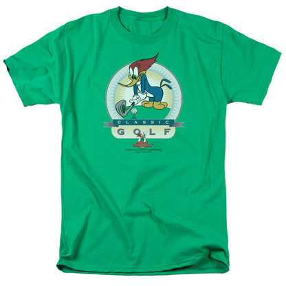 Woody Woodpecker Classic Golf Mens T Shirt Kelly Green