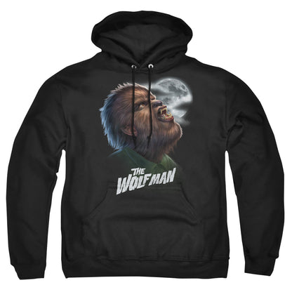 Universal Monsters Werewolf Head Mens Hoodie Black