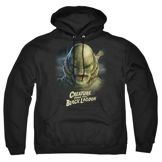 Universal Monsters Black Lagoon Head Mens Hoodie Black