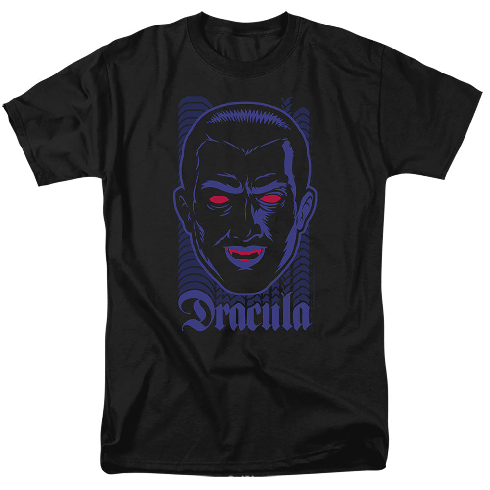 Universal Monsters Dracula Neon Mens T Shirt Black