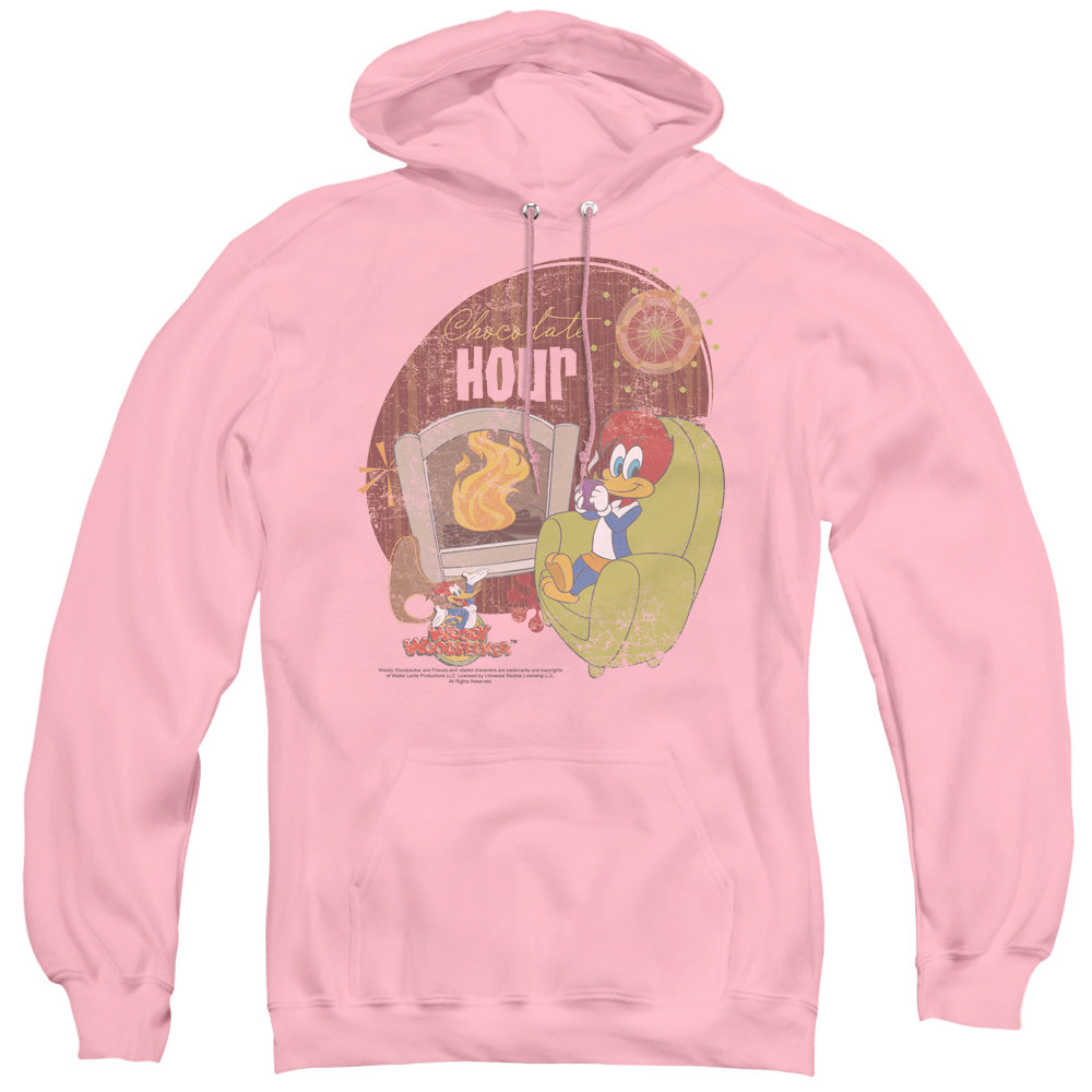 Woody Woodpecker Chocolate Hour Mens Hoodie Pink