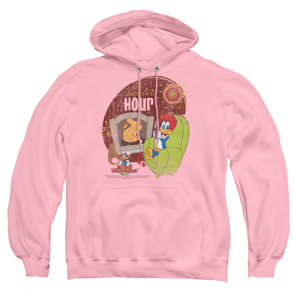 Woody Woodpecker Chocolate Hour Mens Hoodie Pink