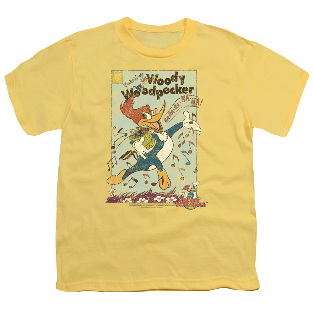 Woody Woodpecker Vintage Woody Kids Youth T Shirt Banana