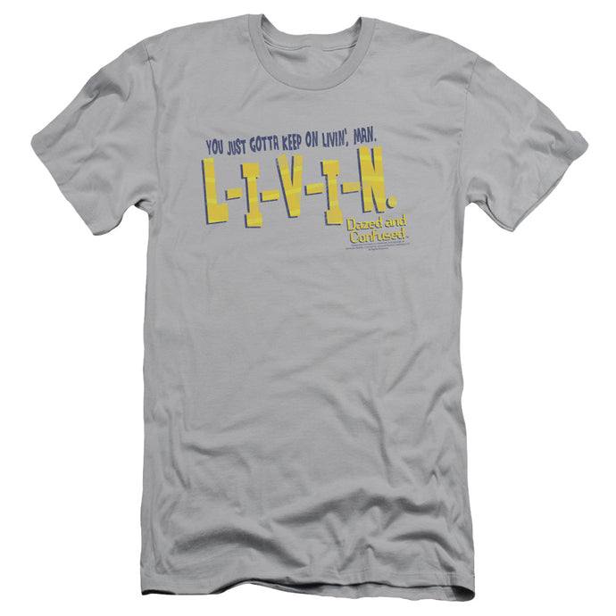 Dazed and Confused Livin Slim Fit Mens T Shirt Silver