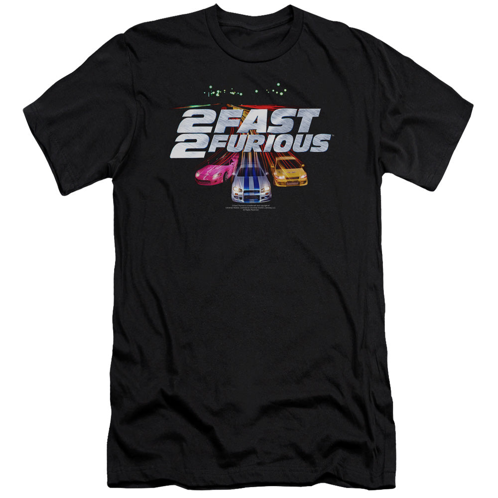 2 Fast 2 Furious Logo Slim Fit Mens T Shirt Black