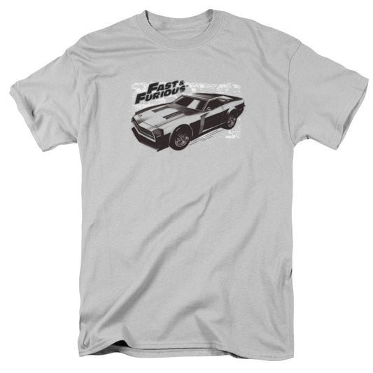 Fast And The Furious Spray Car Mens T Shirt Silver Silver