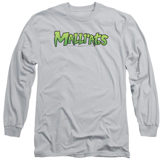 Mallrats Logo Mens Long Sleeve Shirt Silver