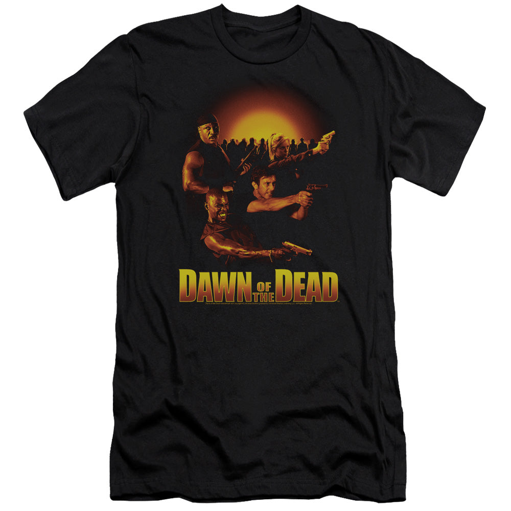 Dawn Of The Dead Dawn College Premium Bella Canvas Slim Fit Mens T Shirt Black