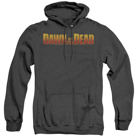 Dawn Of The Dead Dawn Logo Heather Mens Hoodie Black