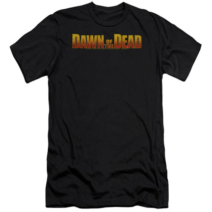 Dawn Of The Dead Dawn Logo Premium Bella Canvas Slim Fit Mens T Shirt Black