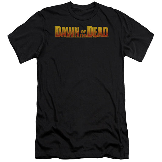 Dawn Of The Dead Dawn Logo Slim Fit Mens T Shirt Black