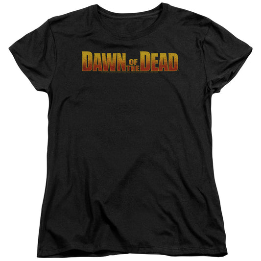 Dawn Of The Dead Dawn Logo Womens T Shirt Black